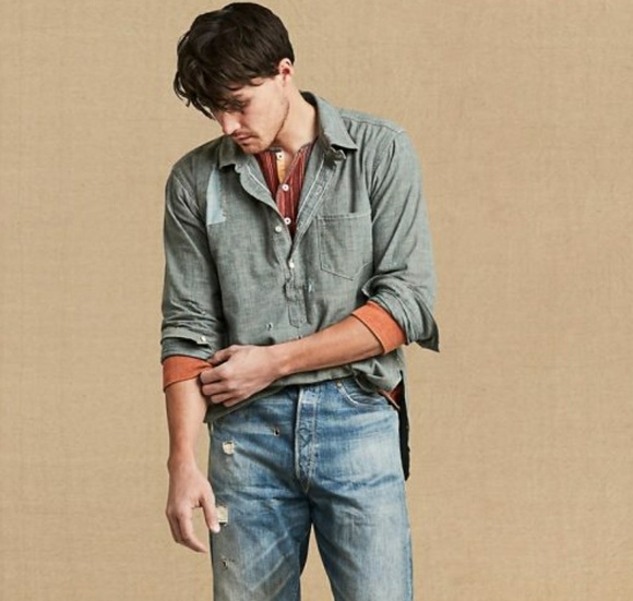 levi's chambray shirt